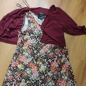 Mossimo Supply Co. Women's Floral Midi Dress - Multicolor